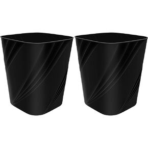 1.6 Gallon Small Plastic Trash Can Wastebasket Recycling Bin for Bathroom, Dorm, Bedroom，Home Office, Garbage Container Basket for Bedroom, Kids Room (1, Grey)