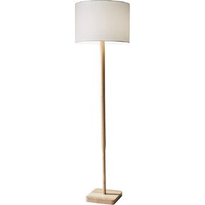 Adesso Home 4093-12 Transitional One Light Floor Lamp from Ellis Collection in Bronze/Dark Finish, Natural