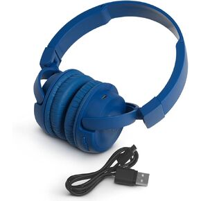 JBL T450BT Wireless On-Ear Headphones with Built-in Remote and Microphone (Black)