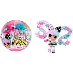 LOL Surprise Hair Beads Tots with 60+ Hair Beads, Collectible Doll, DIY Hairstyles, Hair Beads Doll - Great Gift for Girls Age 3+