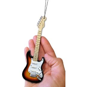 6" Collectible Sunburst Fender Stratocaster Guitar - Miniature Guitar Replica