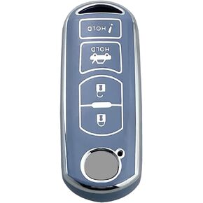 Key Fob Cover Case Compatible with Mazda 3/6/8 Miata MX-5 CX-3 CX-5 CX-7 CX-9 RX-8 Atenza Accessories Shell