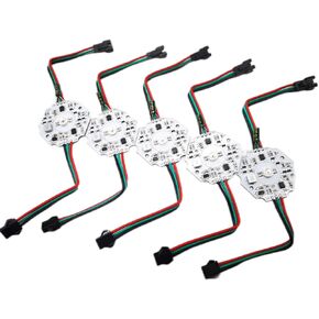 WS2811 high Power 3W/9W led Pixel Module DC12-24V Input ；RGB addressable Full Color high Power Module；LED Pixel Point Light Source (3W-RGB, 5)