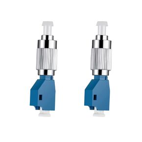 4 pcs Visual Fault Locator Adapter FC Male to LC Female Adapter Optic Fiber Convertor Single Mode 9/125um Hybrid Optical Adapter Adapter Fiber Optical UPC Adapter Coupler