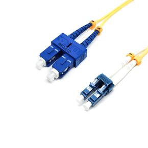 LC/UPC to SC/UPC Fiber Optic Patch Cable Single Mode Duplex 2.0 LSZH - High-Speed Data Transmission Cord for Networking Telecommunications Data Center (1.0 M / 3.2 Feet)