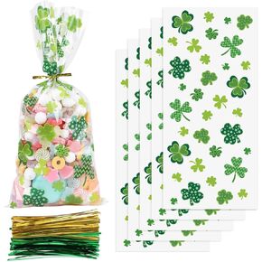 FOIMAS 300pcs Halloween Cellophane Treat Bags,Self Adhesive Halloween Candy Cookie Bag Plastic Goodie Bags for Trick or Treat Party Favor Supply in Kuwait