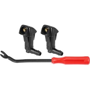 X AUTOHAUX 3pcs Front Windshield Wiper Washer Nozzle Spray Jet Kit 76810-SDA-A11 for Honda Civic 2006-2011 for Odyssey 2005-2010 for Accord 2003-2007 for Element 2003-2011