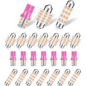 Jeseny Pink LED Interior Car Dome Light Bulb, 3-Pack, 24pcs