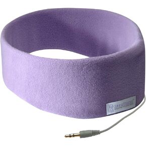 SleepPhones AcousticSheep Classic | Corded Headphones for Sleep, Travel, and More | The Original and Most Comfortable Headphones for Sleeping | Midnight Black - Fleece Fabric (Size S)