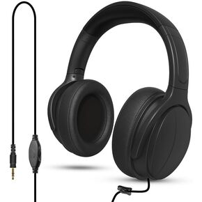 Extra Long Cord Wired Headphone for TV and PC for TV Watching for Seniors with Volume Control Wired Headphones with Long Cord Length(9.8FT)