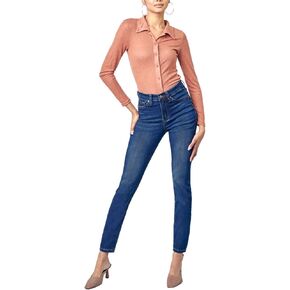 Kan Can HIGH Rise Dark WASH Super Skinny Jeans KC5002D