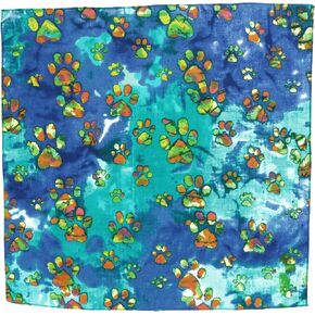 CTM® Batik Paws Dog Print Bandana