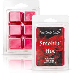 The Candle Daddy Smokin' Hot - Sexy Cinnamon Scented Melt- Maximum Scent Wax Cubes/Melts- 1 Pack -2 Ounces- 6 Cubes Funny Gift