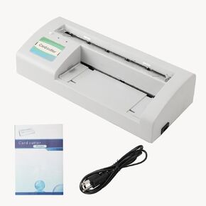 ECUTEE Automatic Business Card Slitter 110V Electric Name Card Slitter Cutter Electric Paper Card Cutting Binding Machine for 3.5x2.1 Card A4 Size in Kuwait