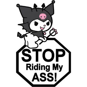 Demon Ku-romi, Stop Riding,Anime My Melody, Please,Vinyl Decal,Sticker for Cars,Windows,Laptops and More