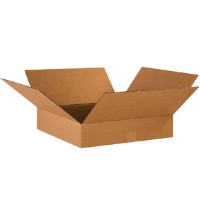 18 x 18 x 4 Corrugated Cardboard Boxes, Flat 18"L x 18"W x 4"H, Pack of 25 | Shipping, Packaging, Moving, Storage Box for Home or Business, Strong Wholesale Bulk Boxes