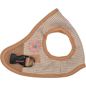 سرج Pinkaholic New York Louise Vest للكلاب (خطوة للداخل) سرج عصري لطيف للربيع والصيف للكلاب الصغيرة، بيج، كبير