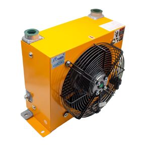 Hydraulic Air Cooler Air Cooled Oil Radiator AF Series Plate-Fin Hydraulic Aluminum Oil Coolers 100L/MIN AH1012T-CA (DC 12V)
