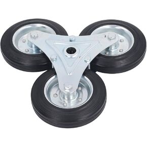 عجلة تسلق الدرج 6 بوصة سعة تحميل 300 رطل عجلة مثلثة متينة من المطاط الصلب عربة التسوق in Kuwait