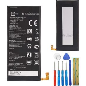 Li-Polymer New Replacement Battery BL-T30 Compatible with LG Fiesta K10 Power L63BL L64VL M320 M322 X Charge X Power 2 EAC63458501