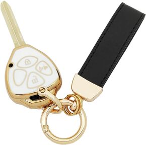 Soft TPU Protector Key Fob Cover Case fit for Toyota Rav4 2005-2010 Scion TC 2007-2013 Yaris Keyless Entry Key Fob