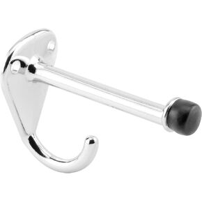 Prime-Line 656-6626-T Hook and Bumper, 3-1/8 In. Projection, Cast Zamak Construction, Chrome Plated Finish (Single Pack)
