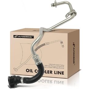 A-Premium Turbocharger Coolant Return Line Compatible with BMW 330i 2017-2018, 330i GT xDrive, 330i xDrive, X3, 530e, 530e xDrive, 530i, 530i xDrive, 430i, 430i Gran Coupe, 230i, 230i xDrive, Inlet