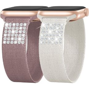 Bandiction Stretchy Nylon Solo Loop Band for Apple Watch Band 40mm 41mm 38mm 44mm 45mm 42mm 49mm for Women Men,Adjustable Stretch Sport Wristband Straps iWatch bands Series 9 8 7 6 5 4 3 2 1 SE Ultra