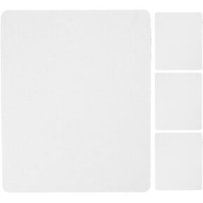 White Sublimation Mouse Pad Blank Rectangular Blanks Heat Press Parts & Accessories for Sublimation Transfer Heat Press Printing Crafts Mouse Pads and Wrist Rests (22x18x0.2cm)