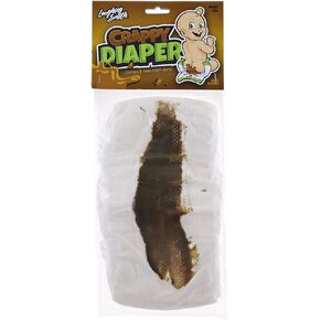 Laughing Smith Dirty Diaper Joke – Funny Gag Gifts & Pranks for Adults & Kids – Fake Poop - Weird Random Poo Prank Stuff - Funny Baby Gift for New Parent & New Dad - Stocking Stuffers for Kids