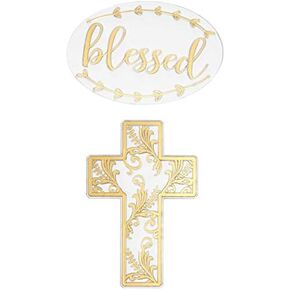 Oasis Supply, Religious Cake Set, Easter, Communions, Confirmations, Baptisms, 5" Blessed Topper Kit