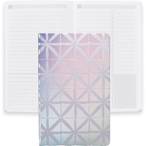 Erin Condren Softbound Productivity Notebook - Vegan Leather Cover, 124 Pages 80 lb. Thick Paper, Ribbon Page Marker - 5" x 8.25", Abstract Circles