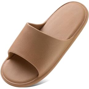 Slippers for Men, Pillow House Slippers Shower Shoes Indoor Slides Bathroom Sandals, Ultimate Comfort, Lightweight, Non-Slip, Easy to Clean