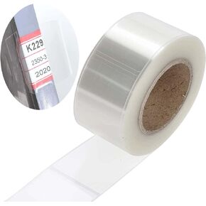 250 Pcs Label Protectors Clear Label Stickers Waterproof Clear Labels for Barcodes, Books, Numbers Labels 3.15"x1.2"