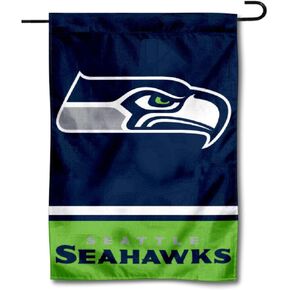 Seattle Seahawks Double Sided Garden Flag