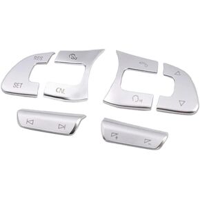 Compatible with VW Volkswagen Golf MK7 Passat B8 Tiguan Arteon Car Steering Wheel Acc Button Switch Volume Button Trim Cover Sticker (Button with CNL Letter)