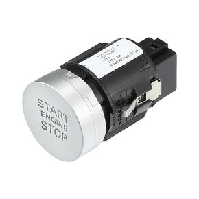 Push Button Starter Switch No.8U0905217A Engine Start Stop Switch Button for Audi Q3 2015-2018 Silver Tone