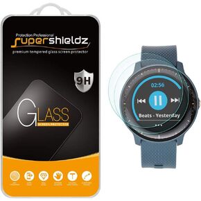 Supershieldz (2 Pack) Designed for Garmin (Vivoactive 3 Music) Tempered Glass Screen Protector, Anti Scratch, Bubble Free