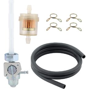 Savior Gas Fuel Tank Switch Valve Petcock for Honda TRX250 TRX250X TRX300 TRX200SX TRX300EX ATC350X Fourtrax 1985 1986 1987 1988 Petcock Fuel Shut Off Valve Replacement Parts W Fuel Filter Fuel Hose
