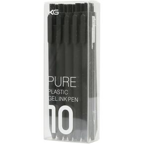 Kaco Gel Ink Pens Retractable Assorted Colors 0.5mm Extra Fine,Pack of 10