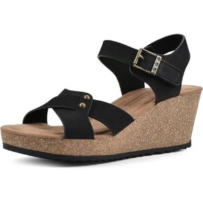 WHITE MOUNTAIN Women's Prezo Wedge Sandal