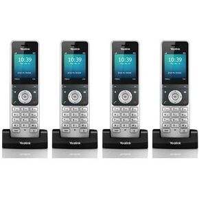 Yealink W56H Bundle of 4 IP DECT VoIP Phone Handset, HD Voice, Quick Charge