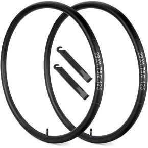 2 Pack 29" Bike Tubes, 29 X 1.75/2.125 Inner Tube, 29 X 2.125 Mountain Bike Tubes with Schrader Valve 32mm, Compatible with 29x1.75 29x1.90 29 x 1.95 29 x 2.0 29 x 2.10 29 x 2.125 Bike Tubes
