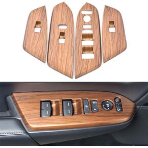 AntBooBoo for Honda CRV Inner Window Switch Panel Cover Peach Wood Grain Trim Interior Accessories for CR-V CR V 2022 2021 2020 2019 2018 2017(Without Rear seat Heating Buttons)