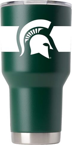 كوب أخضر من Gametime Sidekicks Michigan State بسعة 30 أونصة - مرخص رسميًا، 18/8 من الفولاذ المقاوم للصدأ، جدار مزدوج، معزول بالفراغ، شعارات مطبوعة بالأشعة فوق البنفسجية LED، بدون عرق، يبقى ساخنًا/باردًا - 360 التفاف in Saudi Arabia