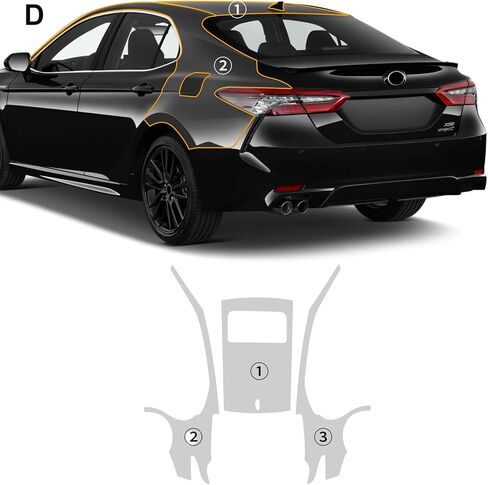 for 2021-2024 Toyota Camry SE XSE Edition PPF Precut Car Paint Protective Film Self Healing TPU HD Film Scratch Protector Exterior Accessories (Hood + Fender 3Pcs) in Saudi Arabia
