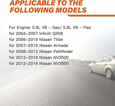 غطاء صمام المحرك Noptul، مناسب لنيسان أرمادا باثفايندر تيتان NV2500 NV3500 إنفينيتي QX56 5.6L 2004-2016، مجموعة غطاء صمام تلقائي مع حشوات وغطاء زيت استبدال 13264ZE01A 13264ZE00A in Kuwait