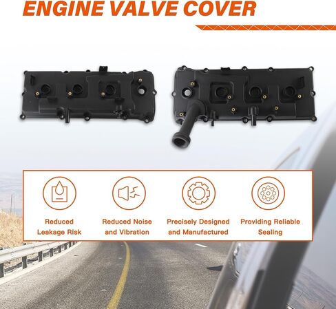غطاء صمام المحرك Noptul، مناسب لنيسان أرمادا باثفايندر تيتان NV2500 NV3500 إنفينيتي QX56 5.6L 2004-2016، مجموعة غطاء صمام تلقائي مع حشوات وغطاء زيت استبدال 13264ZE01A 13264ZE00A in Kuwait