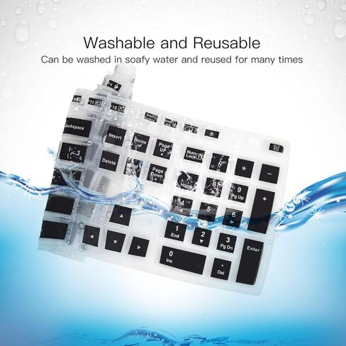 غطاء لوحة المفاتيح لـ Logitech MK710 MK710-RB MK735 MK700 واقي غطاء لوحة المفاتيح اللاسلكية، ملحقات Logitech MK710 MK700، أسود in Kuwait