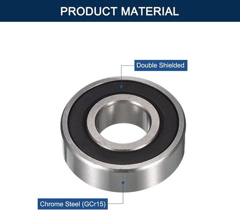3203-2RS/5203-2RS Angular Contact Bearings, ID 17mm x OD 42mm x Width 17.5mm Double Rubber Sealed Ball Bearings, Pre-Lubricated (GCr15) Chrome Steel 2pcs in Saudi Arabia